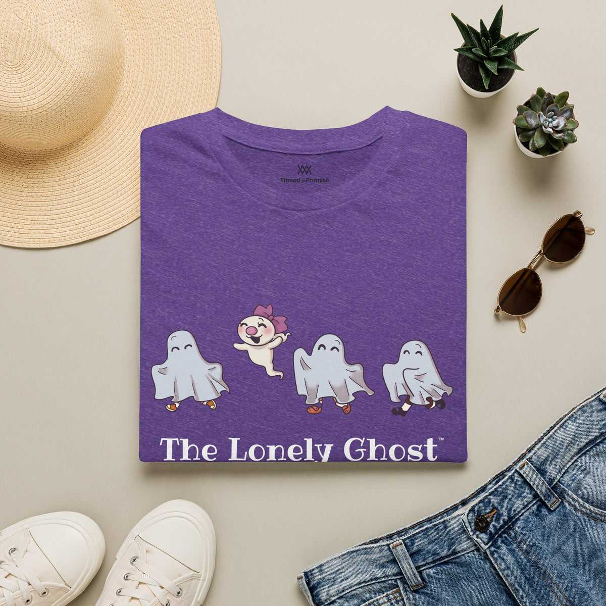 The Lonely Ghost Group Character T-Shirt